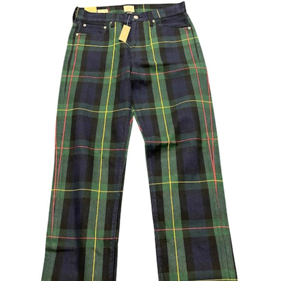 J Crew Tartan Plaid Classic Straight Leg Mens **NWT** - Picture 1 of 6